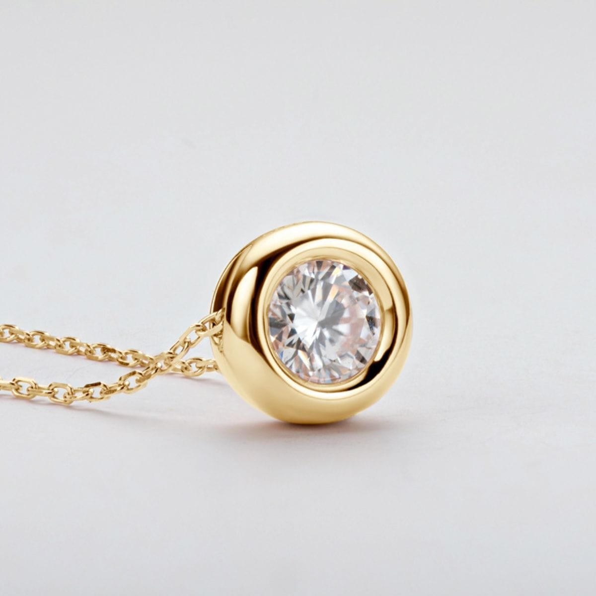 1 Carat Moissanite 925 Sterling Silver Necklace The Nichole Collection