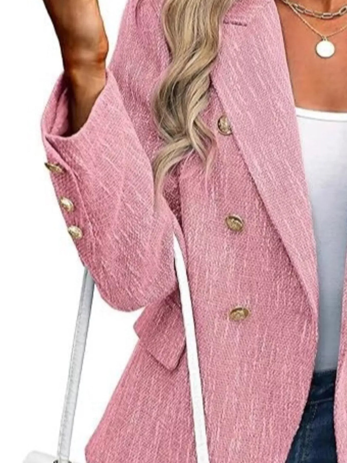 Double-Breasted Lapel-Collar Blazer The Nichole Collection - Official Site
