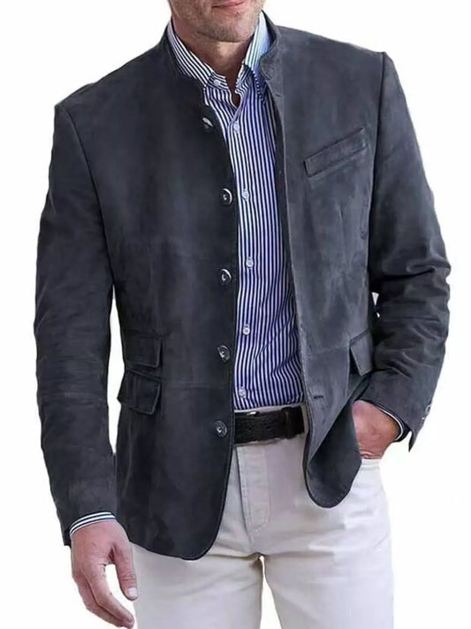 Men's Button-Up Long-Sleeve Blazer The Nichole Collection