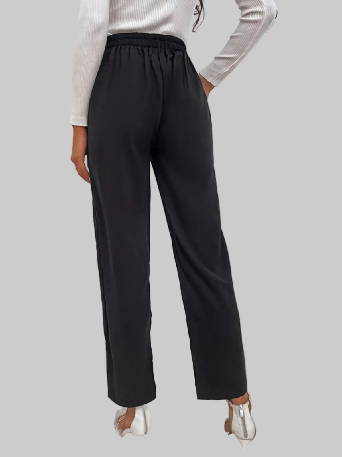 HIGH-WAIST WIDE-LEG PANTS The Nichole Collection - Official Site