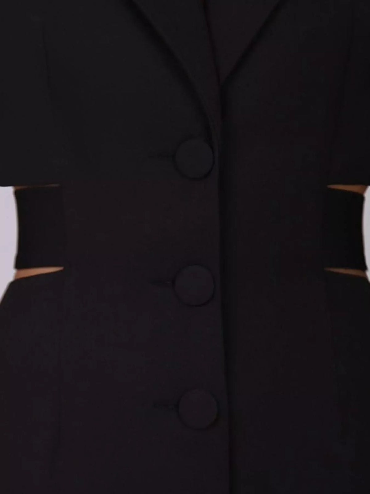 Cut-Out Waist Button-Down Blazer Dress | The Nichole Collection