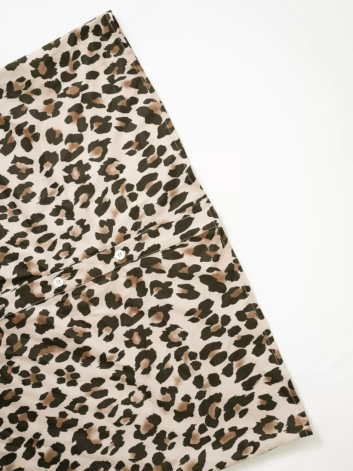 Leopard Print Button-Down Long Sleeve Shirt | The Nichole Collection