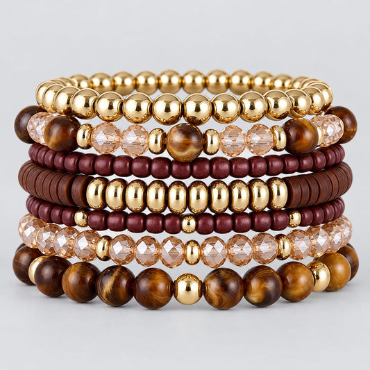 BOHEMIAN STACKABLE BEADED BRACELETS The Nichole Collection
