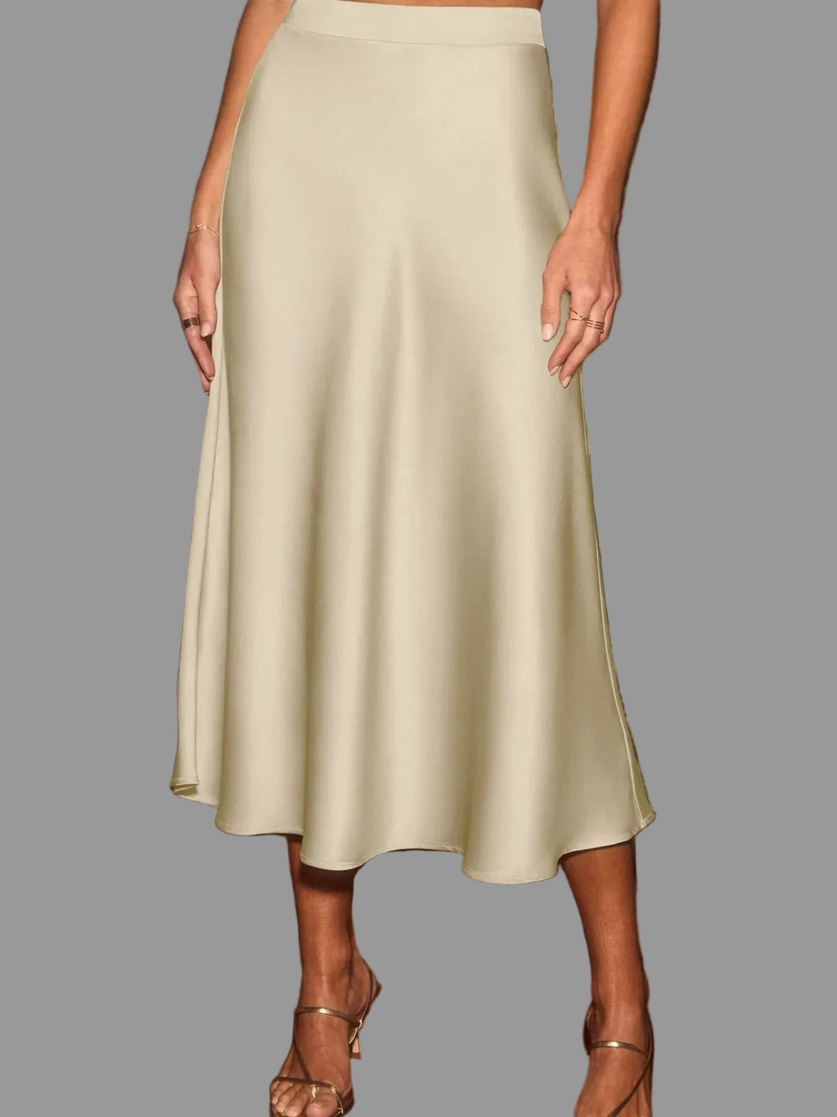 Satin Midi Skirt The Nichole Collection - Official Site