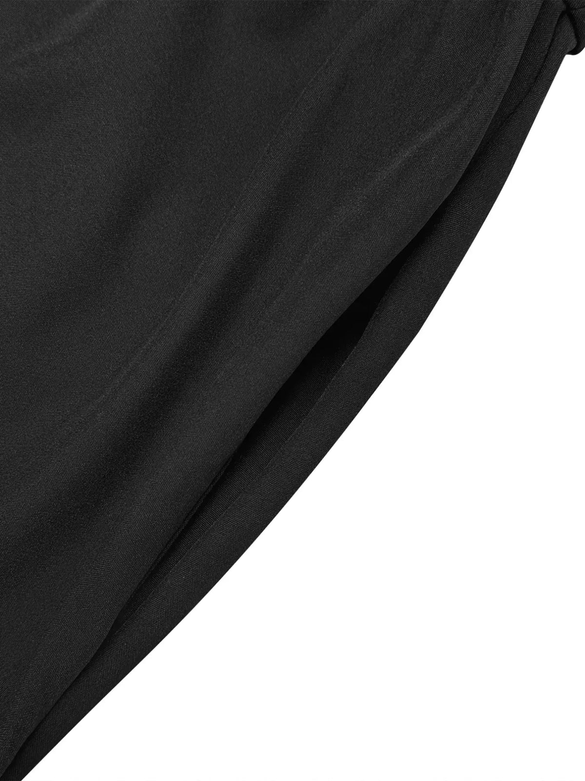 Black Button-Front Maxi Shirt Dress with Long Sleeves The Nichole Collection - Official Site