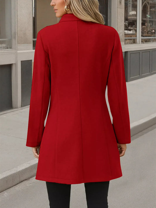 Button Up Long Sleeve Coat Coats The Nichole Collection - Official Site