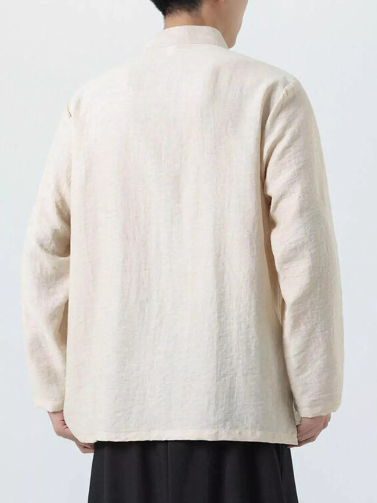 Chinese Style Embroidered Bamboo Linen Shirt | The Nichole Collection