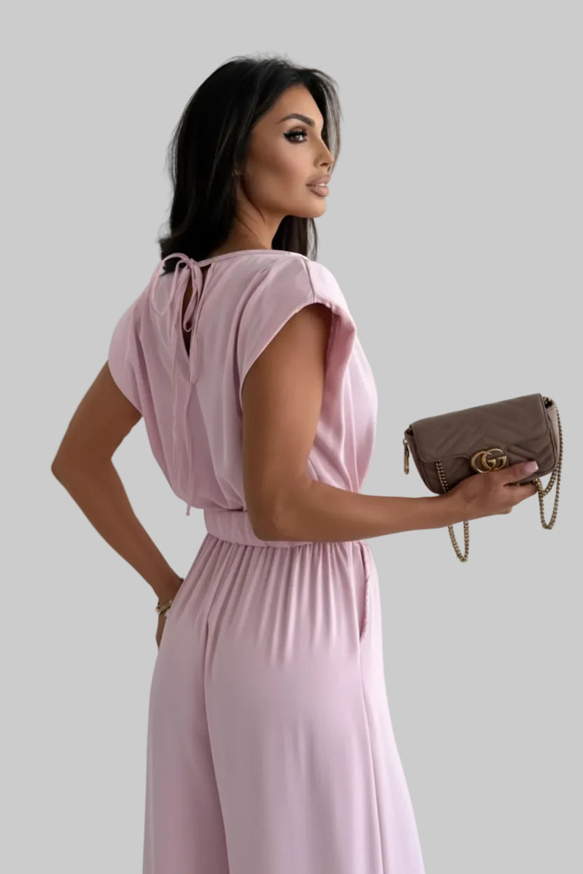 Cowl Neck Wide-Leg Jumpsuit | The Nichole Collection