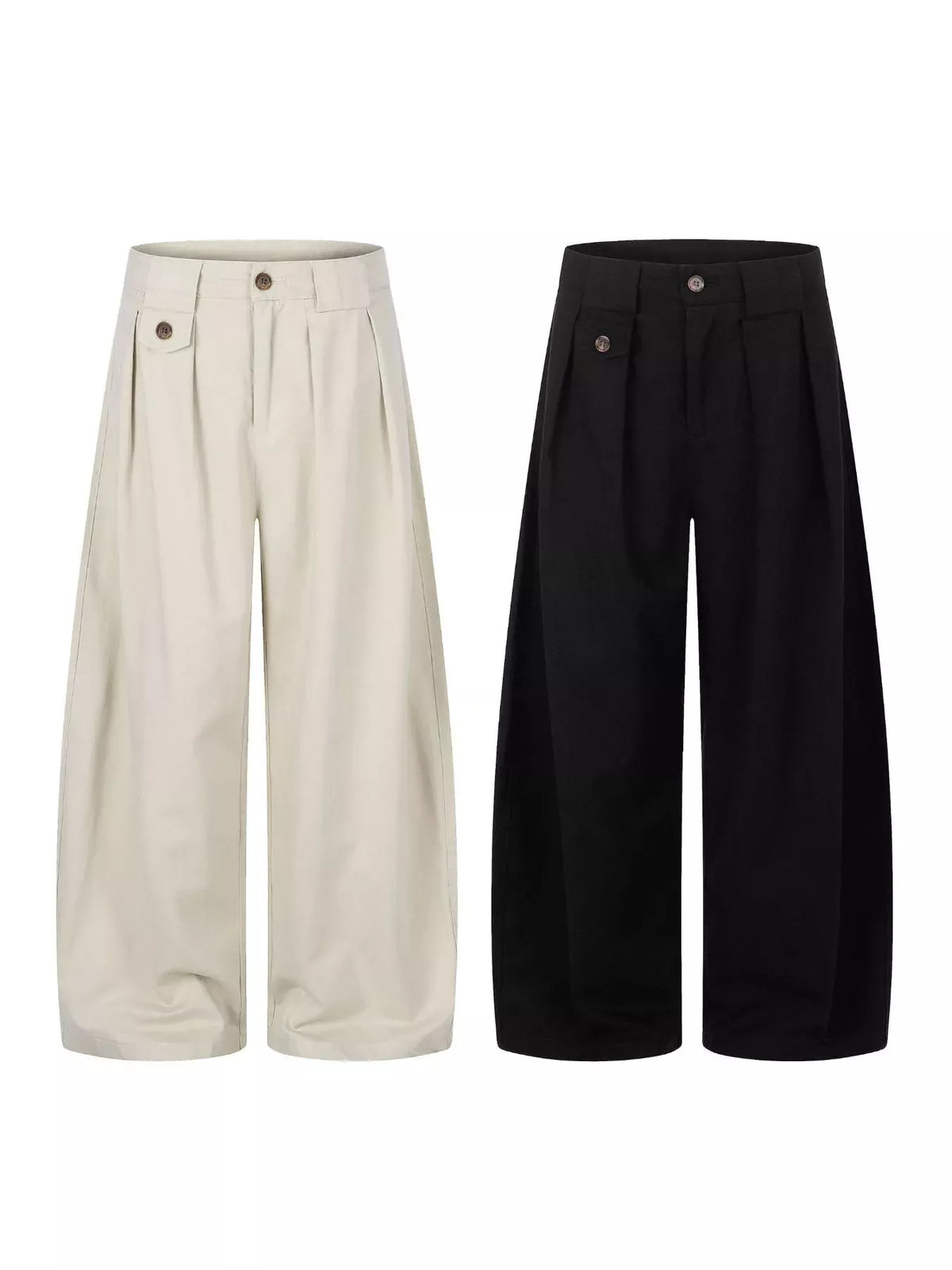 Men's Wide-Leg Pleated Casual Pants The Nichole Collection