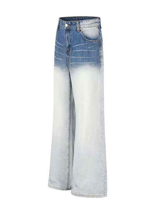 Men's Washed Wide-Leg Jeans The Nichole Collection