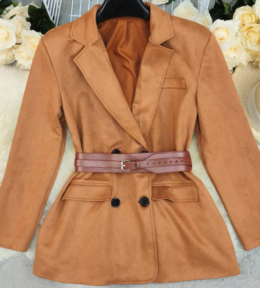 Double-Breasted Lapel Collar Blazer The Nichole Collection - Official Site