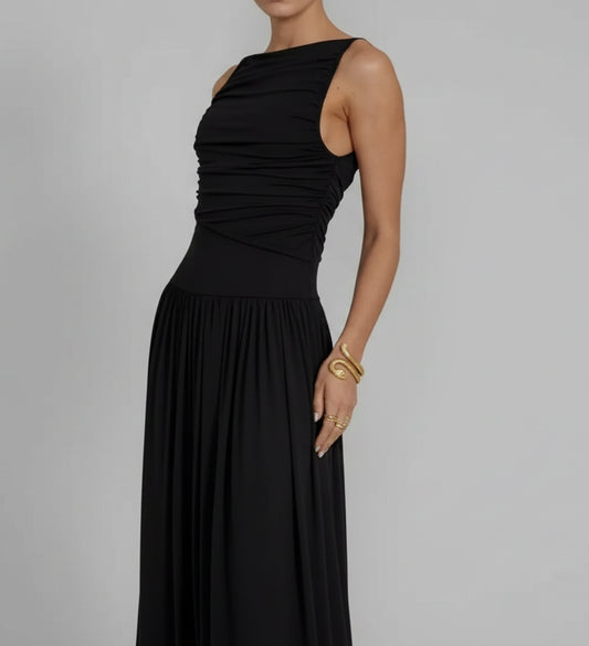Slimming Front Wrap Style Sleeveless Maxi Dress The Nichole Collection - Official Site