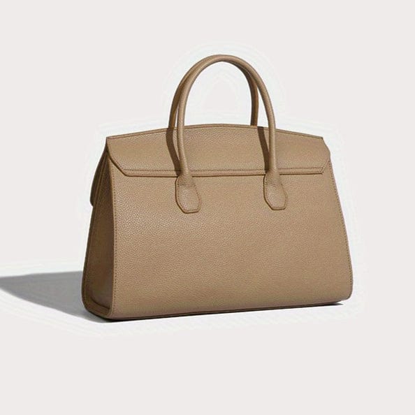 Genuine Leather Tote – Elegant Women's Handbag with Golden Hardware - Last Call | The Nichole Collection