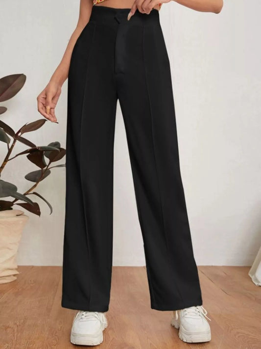 High Waist Straight Leg Dress Pants The Nichole Collection - Official Site