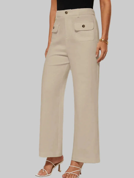 High Waist Wide Leg Pants Dress Pants The Nichole Collection - Official Site