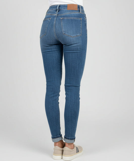 Judy Blue Cuffed Hem Skinny Jeans Judy Blue The Nichole Collection