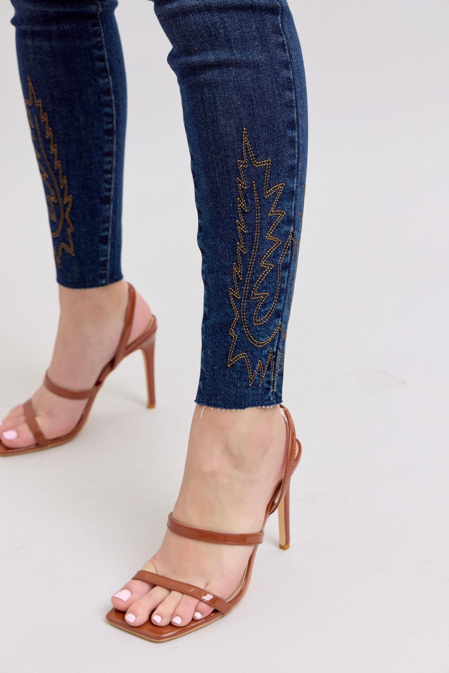 Judy Blue Embroidered High Rise Skinny Jeans Judy Blue The Nichole Collection