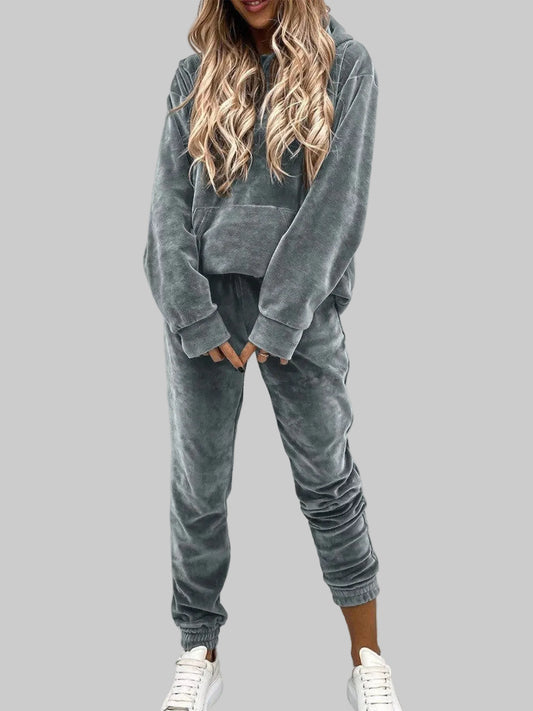 Kangaroo Pocket Hoodie and Pants Set The Nichole Collection - Official Site