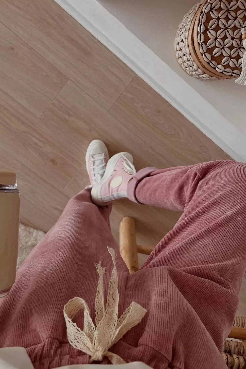 Lace Detail Dropped Shoulder Hoodie and Pants Set Women's Sets The Nichole Collection - Official Site