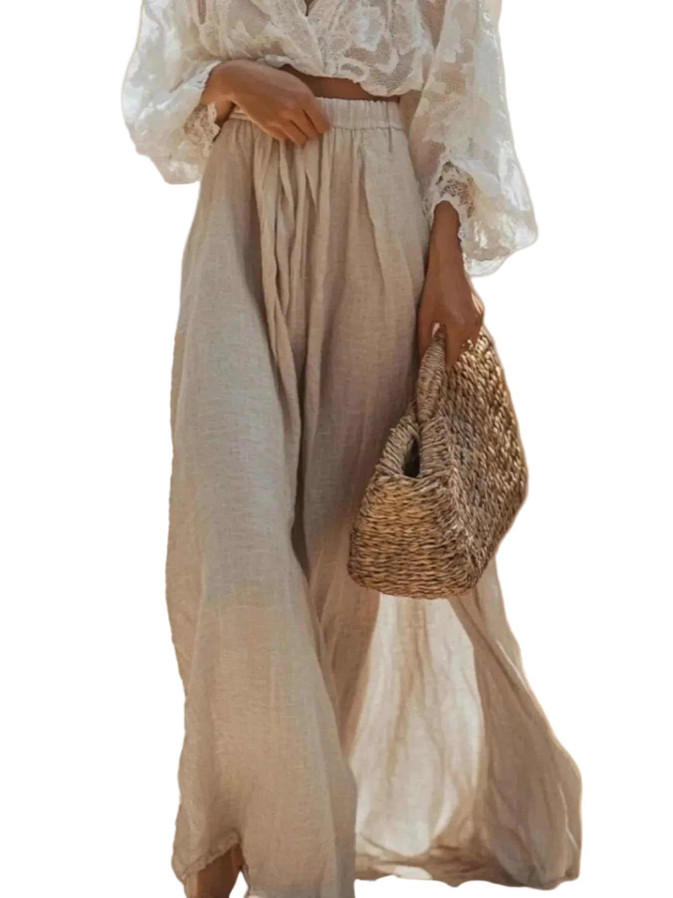 Lace Long Sleeve Top and Skirt Set | The Nichole Collection
