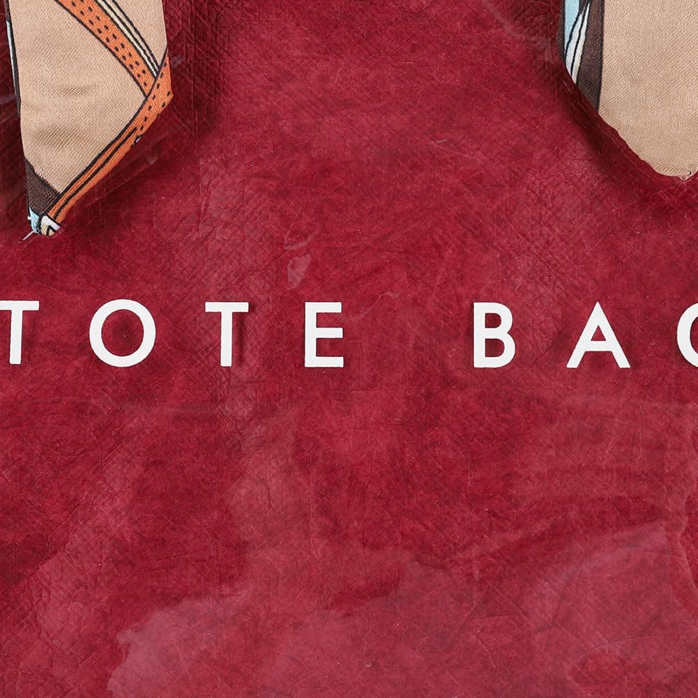 Large Letter Print Paper Tote Bag - Work & Travel The Nichole Collection - Official Site