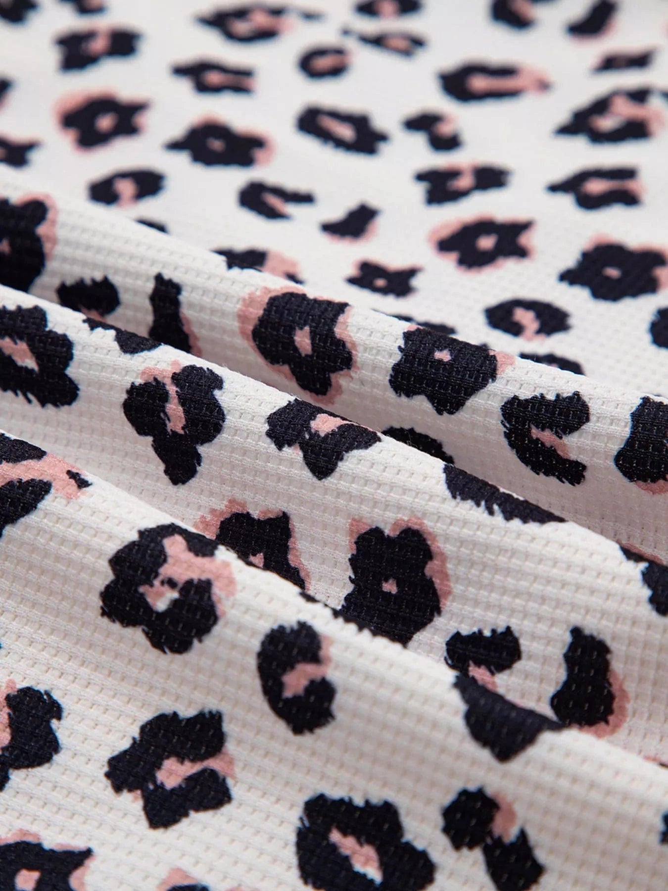 Leopard Waffle Quilted Patchwork Button Front Jacket Jackets The Nichole Collection - Official Site