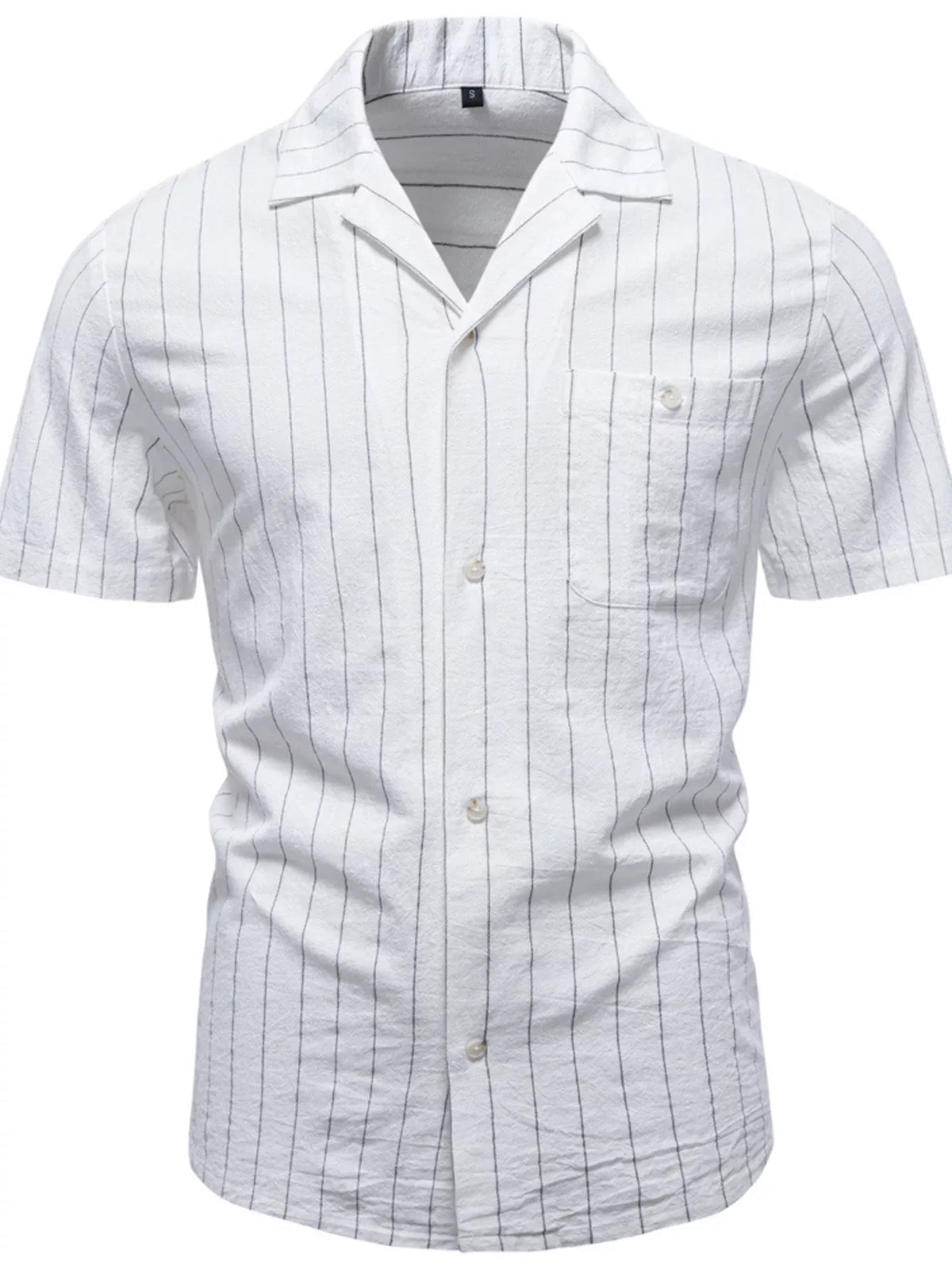 Men's Classic Striped Short-Sleeve Shirt | The Nichole Collection