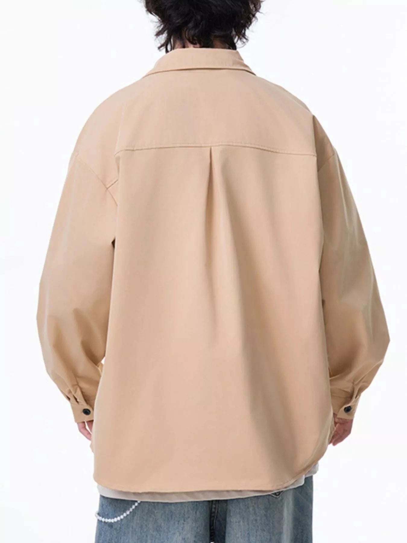 Men's Plus Size Button Up Long Sleeve Shirt Jackets The Nichole Collection