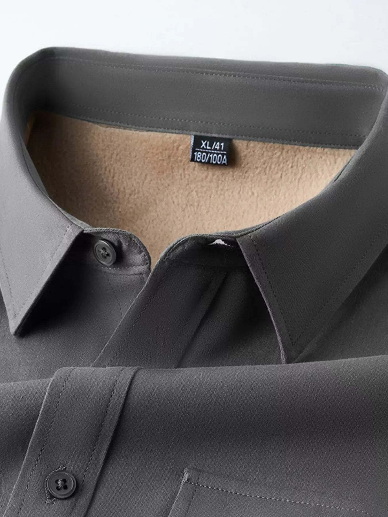 Men's Plus Size Button Up Long Sleeve Shirt Trendsi