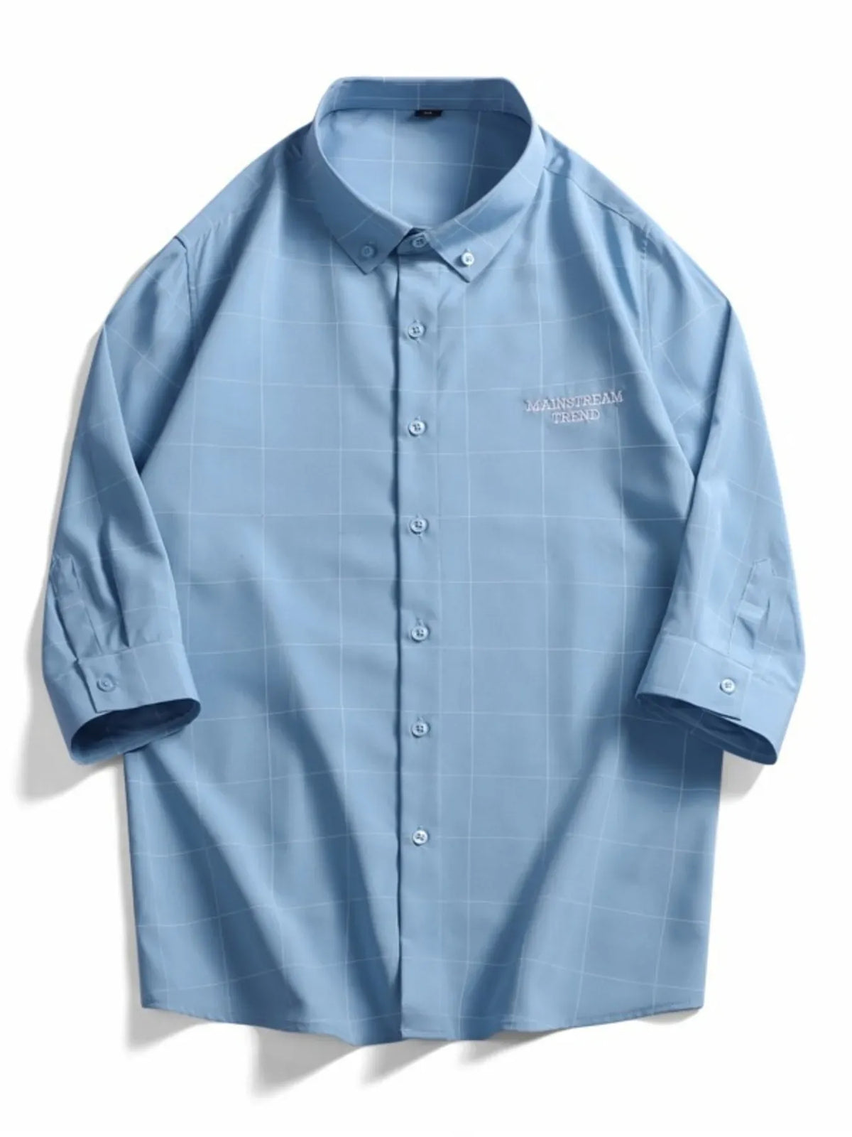 Men's Casual Plaid Print Button-Down Shirt | The Nichole Collection