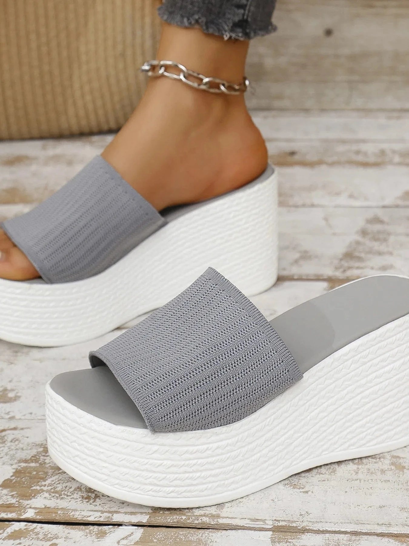 Open Toe Platform Wedge Sandals The Nichole Collection