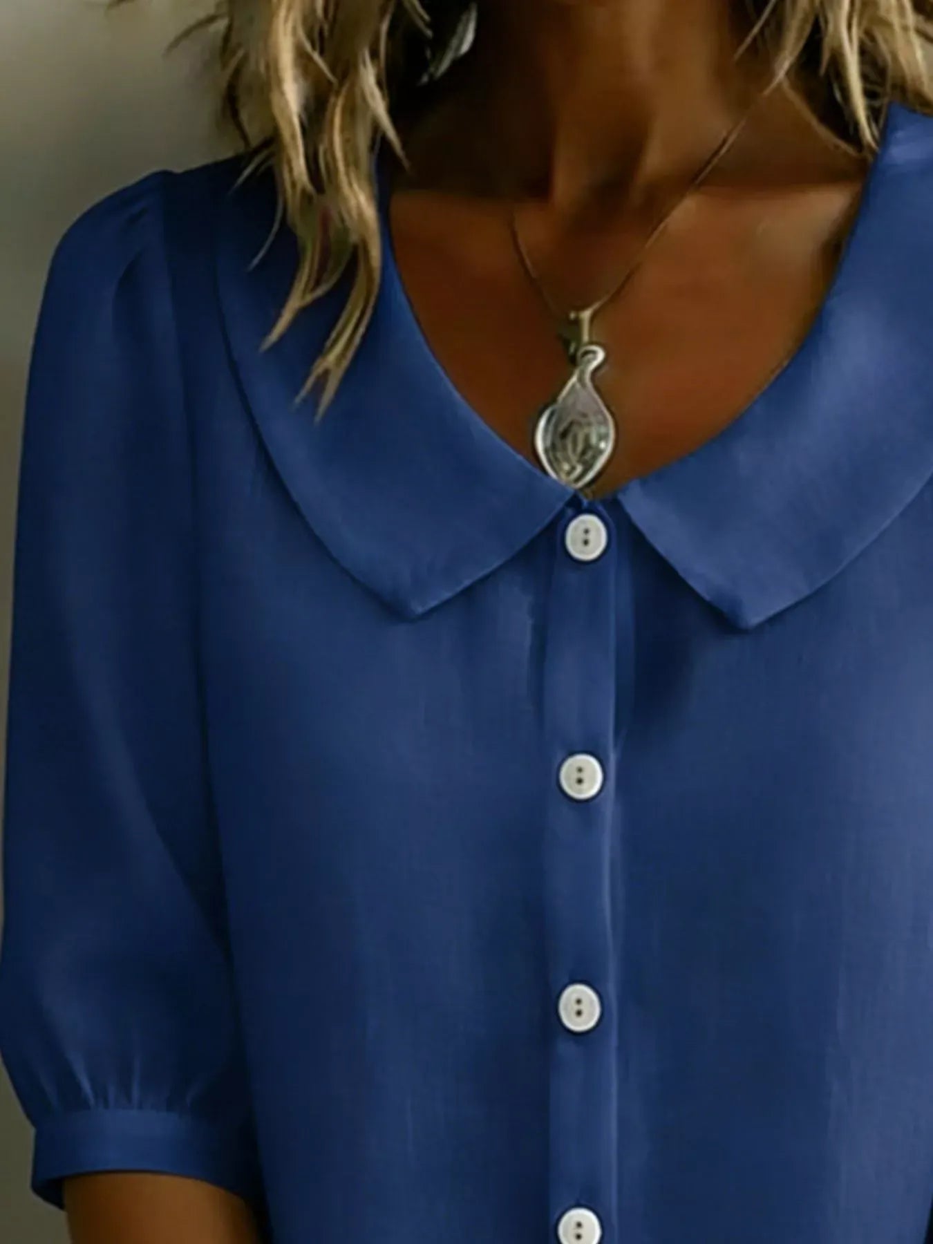 Peter Pan Collar Puff Sleeve Shirt The Nichole Collection - Official Site