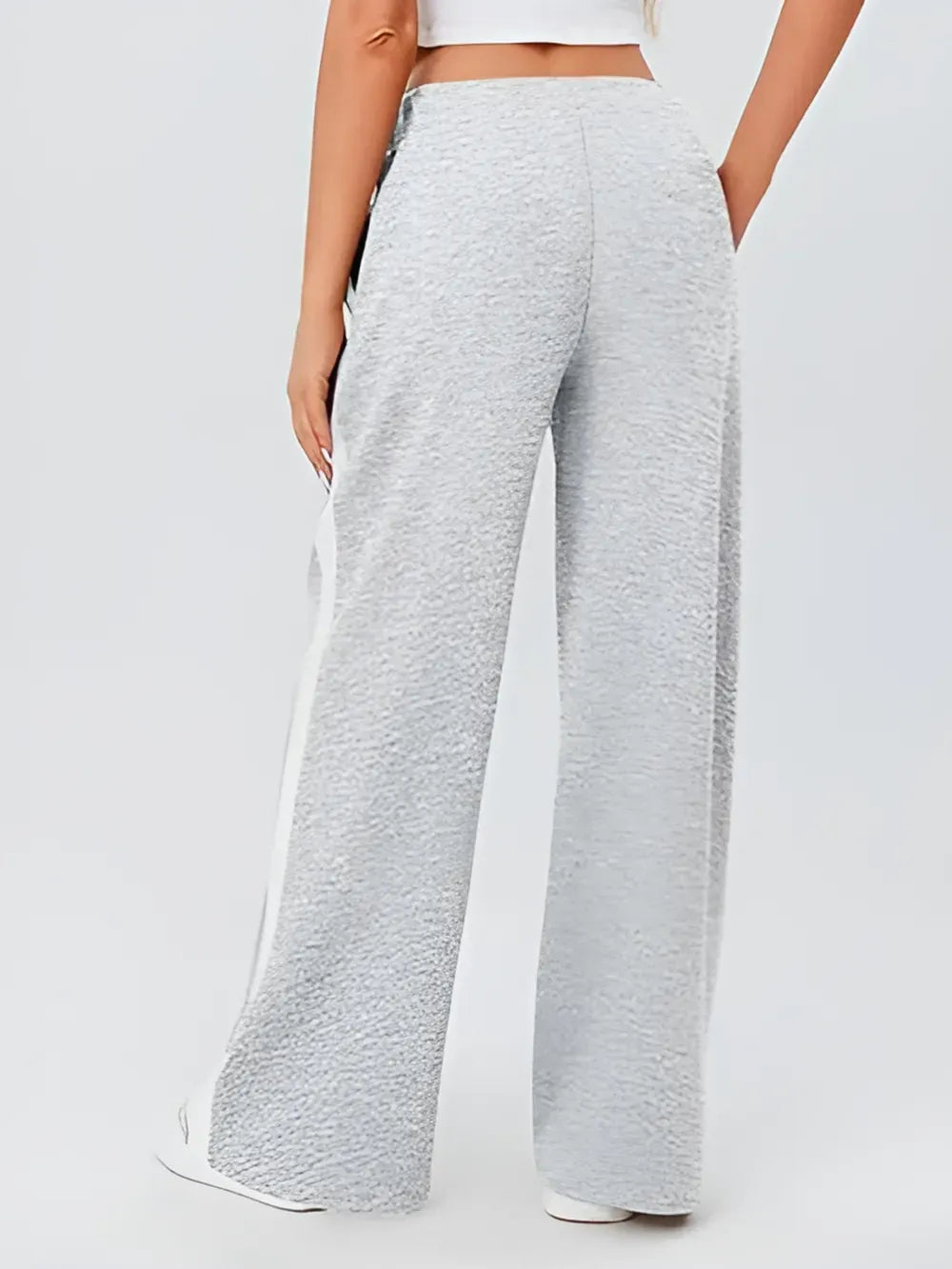 Side Striped Wide Leg Pants Dress Pants The Nichole Collection - Official Site