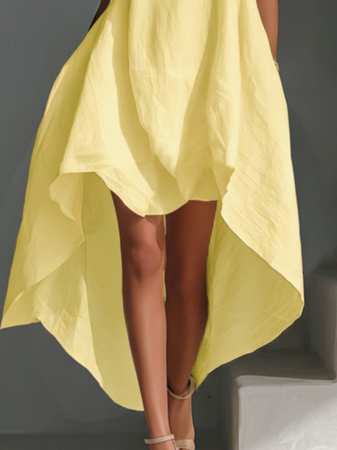 Sleeveless High-Low Hem Dress Dresses The Nichole Collection - Official Site