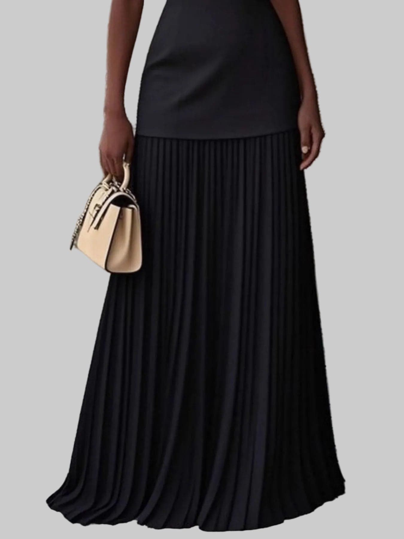 Sleeveless Pleated Maxi Dress THE NICHOLE COLLECTION - Official Site