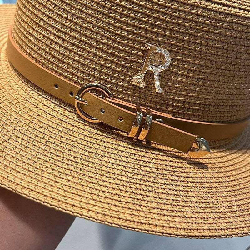 Summer Straw Hat with Front Buckle Hats The Nichole Collection - Official Site