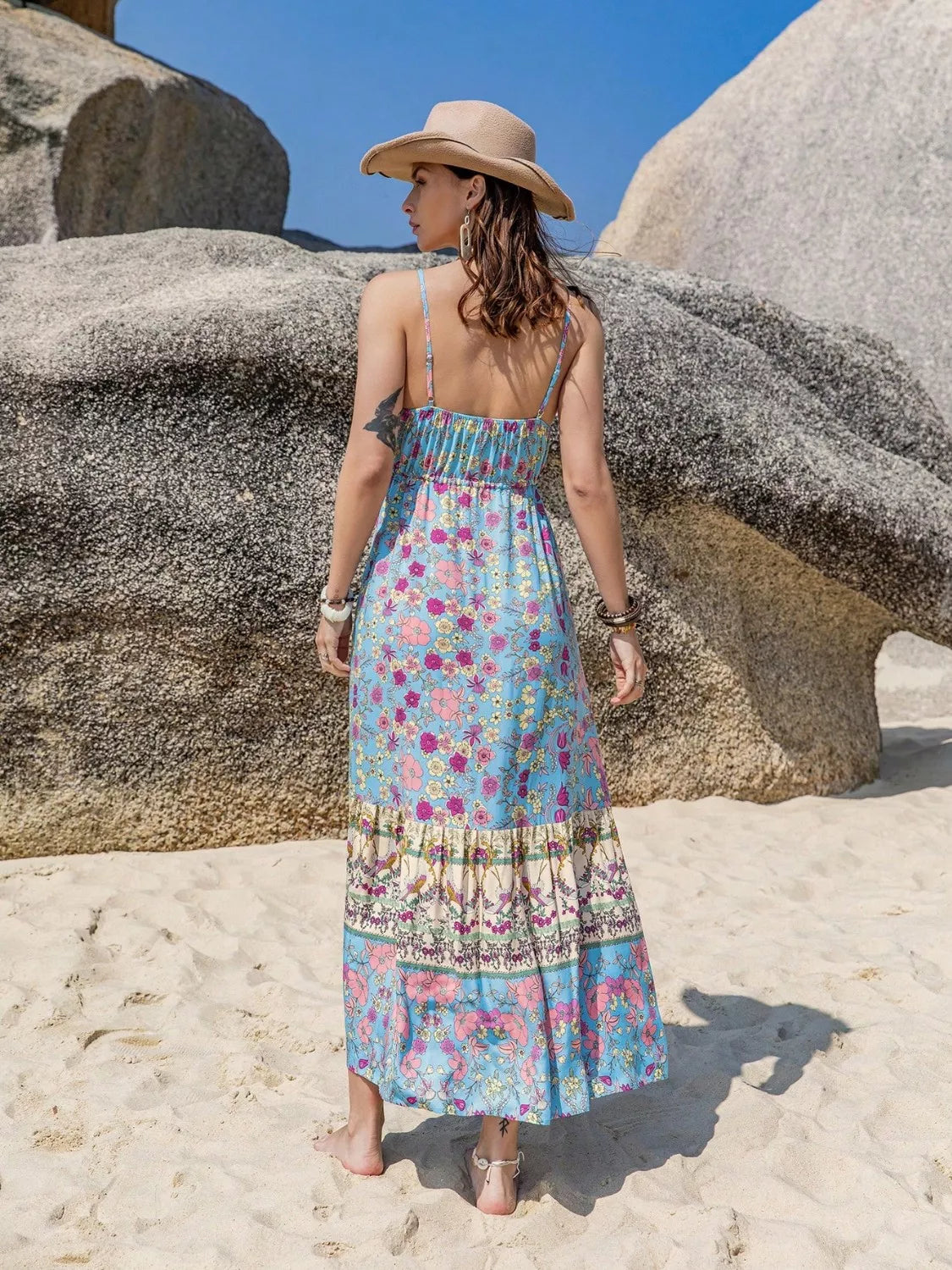 Tassel Floral Print Cami Dress Maxi Dresses The Nichole Collection - Official Site