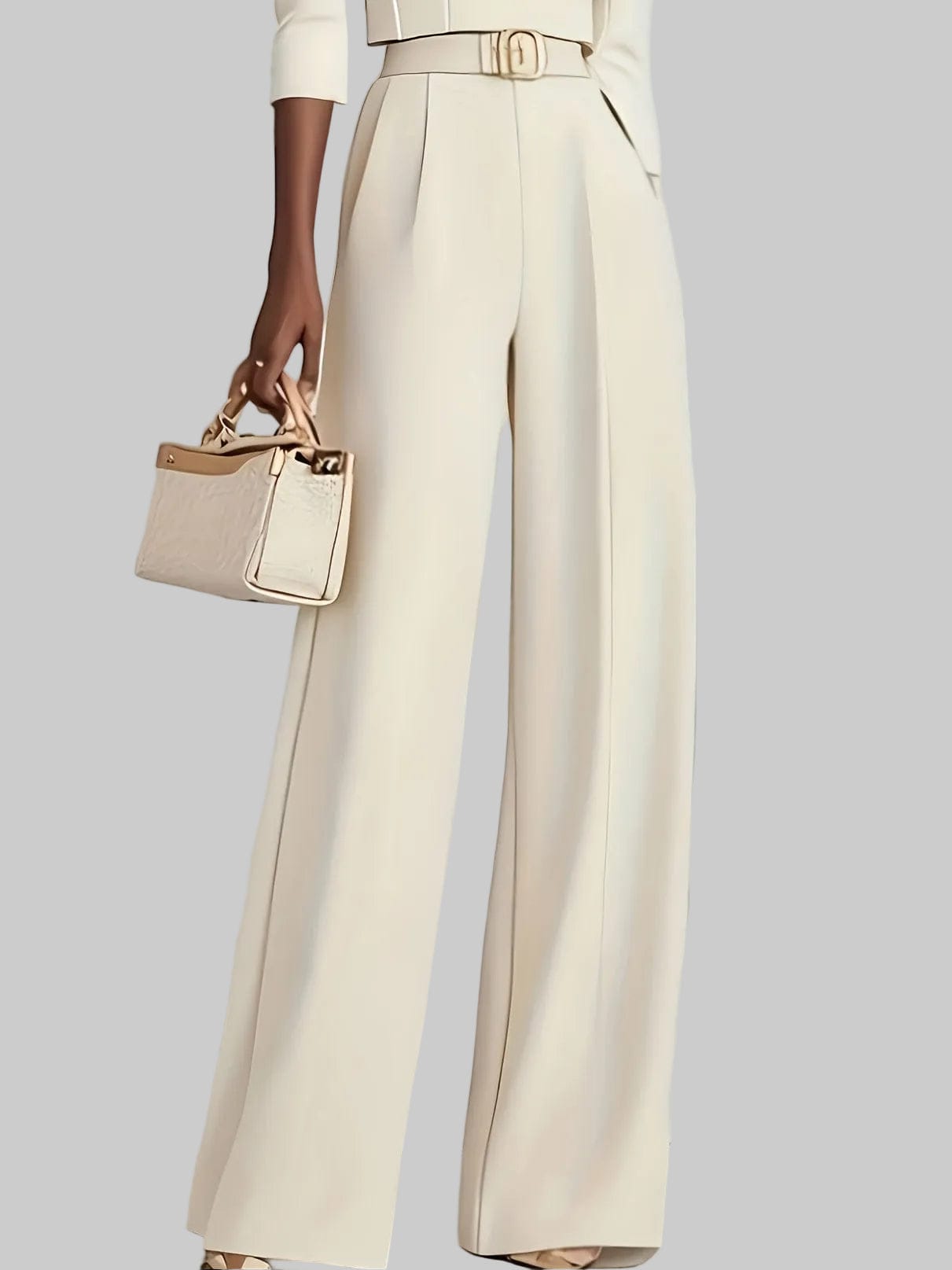 Women's High-Waisted Wide-Leg Dress Pants for Women | The Nichole Collection Pink / L Women's High-Waisted Wide-Leg Dress Pants for Women | The Nichole Collection Pink / L