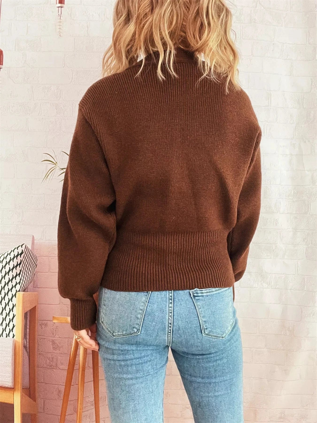 Waist-Defined Button-Up Cardigan Cardigan The Nichole Collection - Official Site