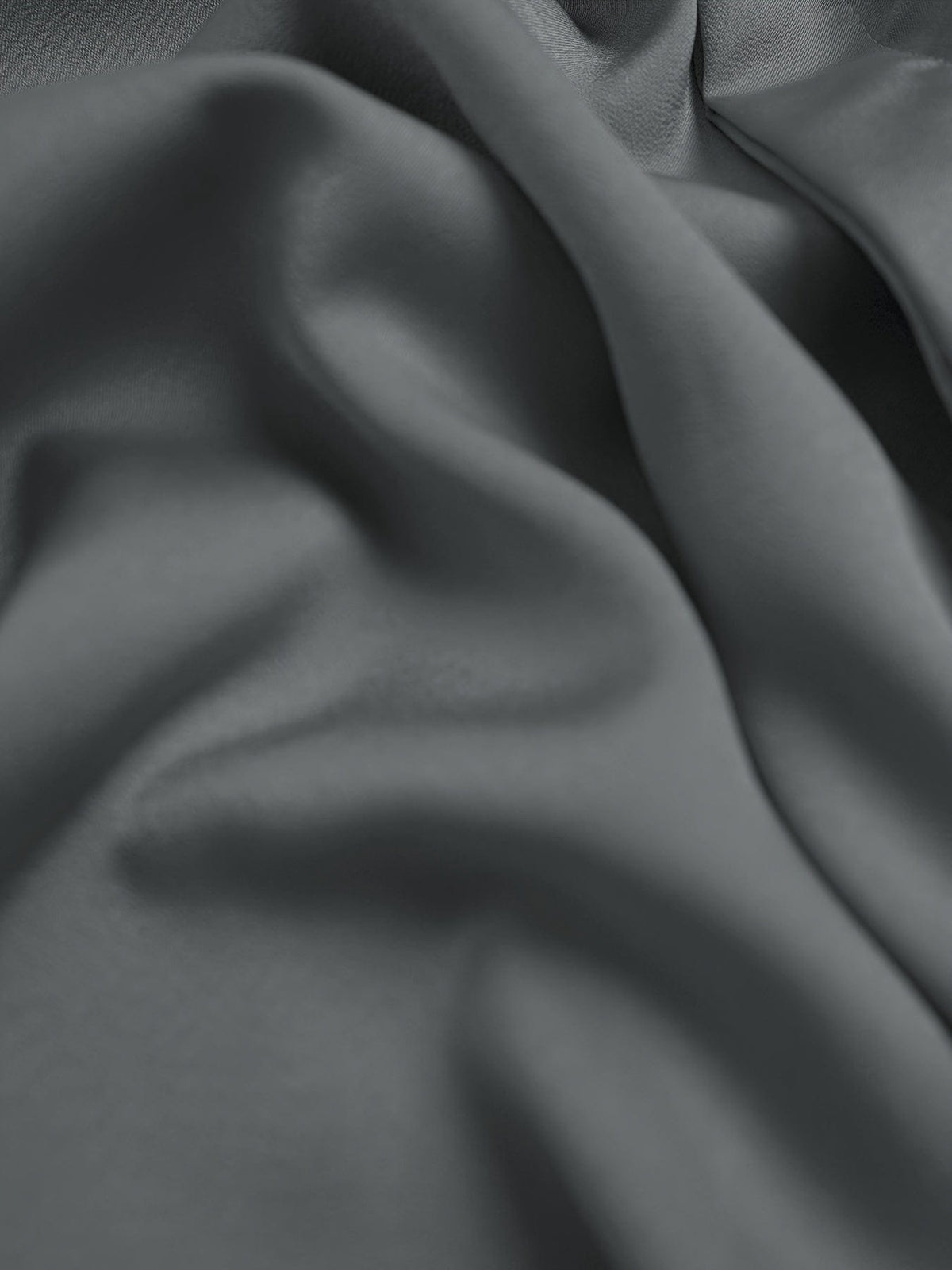 # 105 Elegant Grey Satin Feel Shirt, Lapel Collar with Button Detail - Last Call | The Nichole Collection