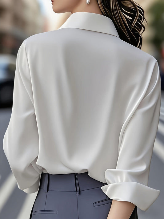 French-Inspired Long-Sleeve Button Shirt | The Nichole Collection