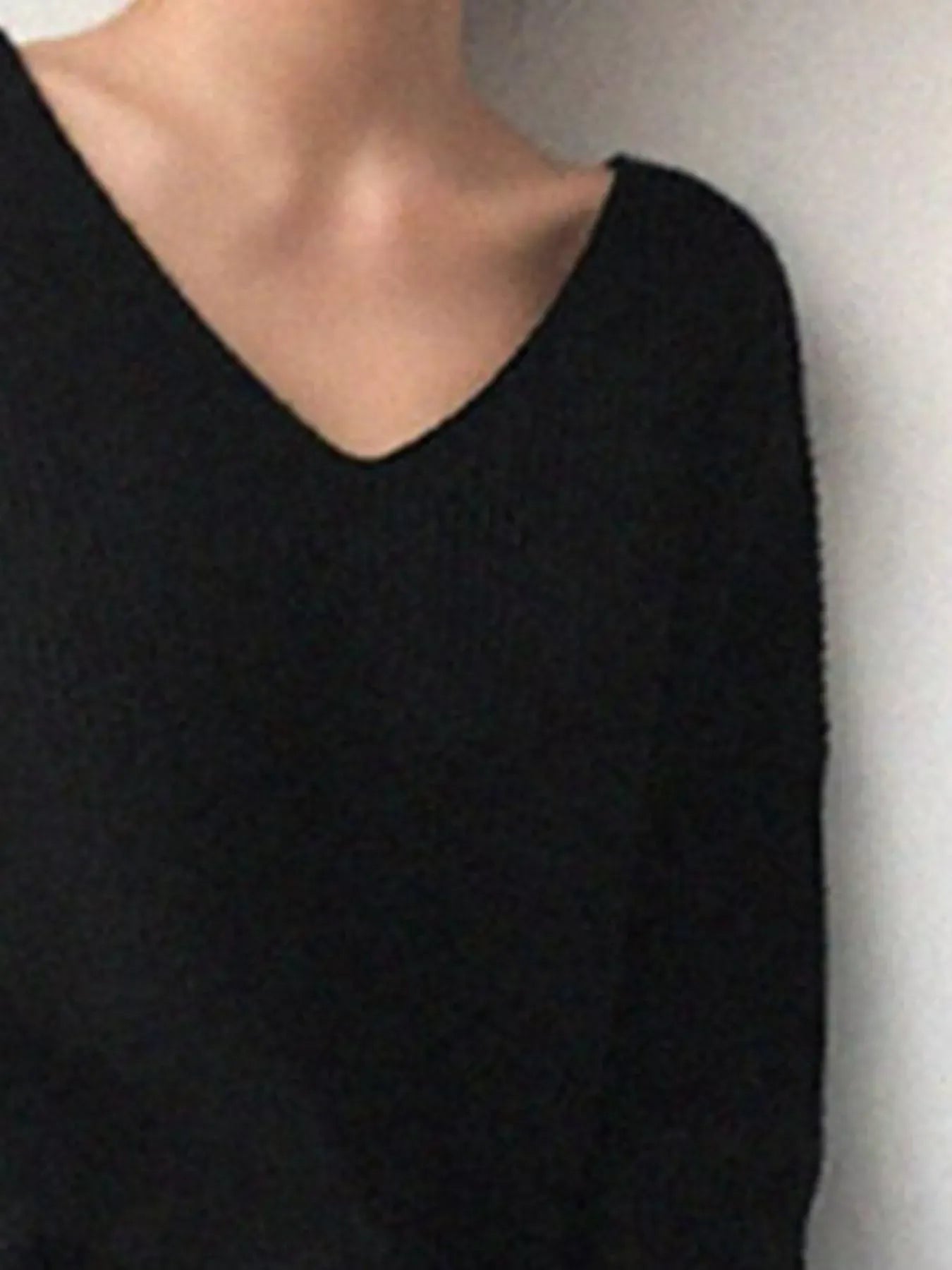 Women's V-Neck Dropped Shoulder Sweater The Nichole Collection - Official Site