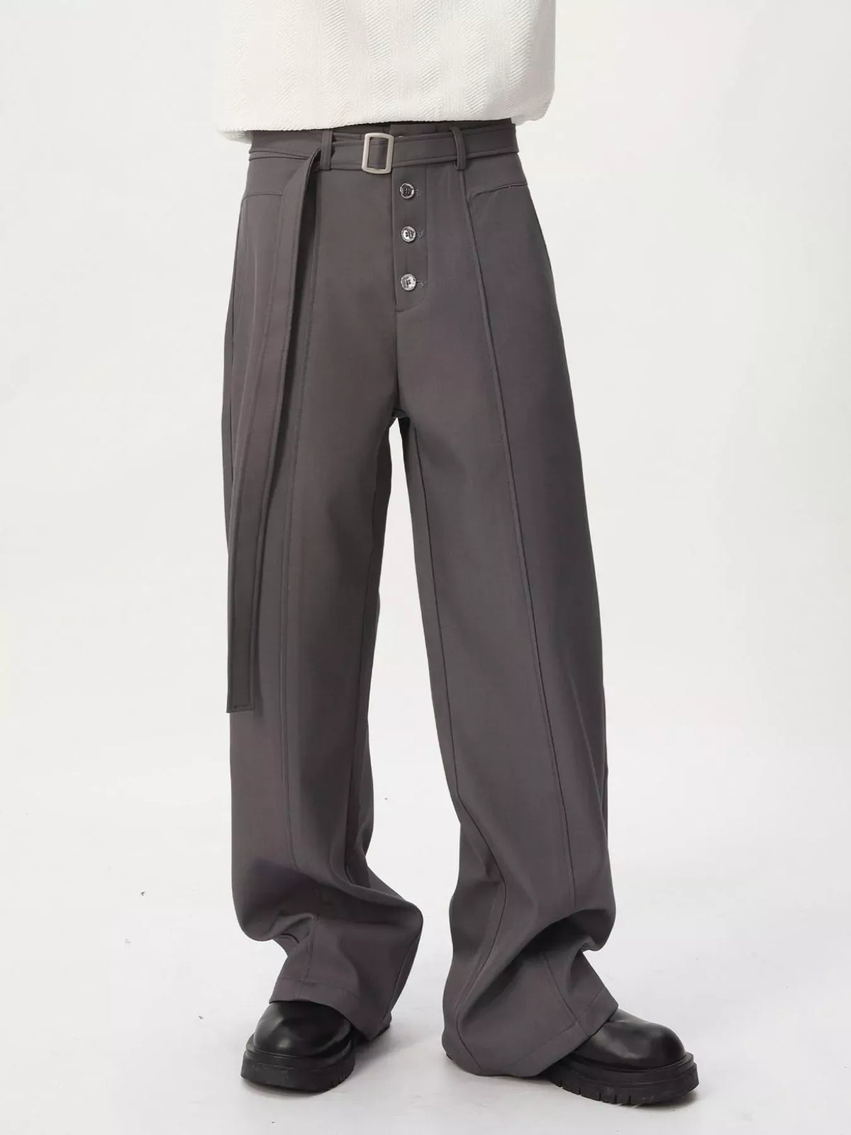 Men's High-Waisted Wide-Leg Pants Jonathan M Collection