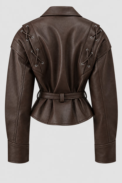 BELTED SHAWL-COLLAR JACKET The Nichole Collection - Official Site