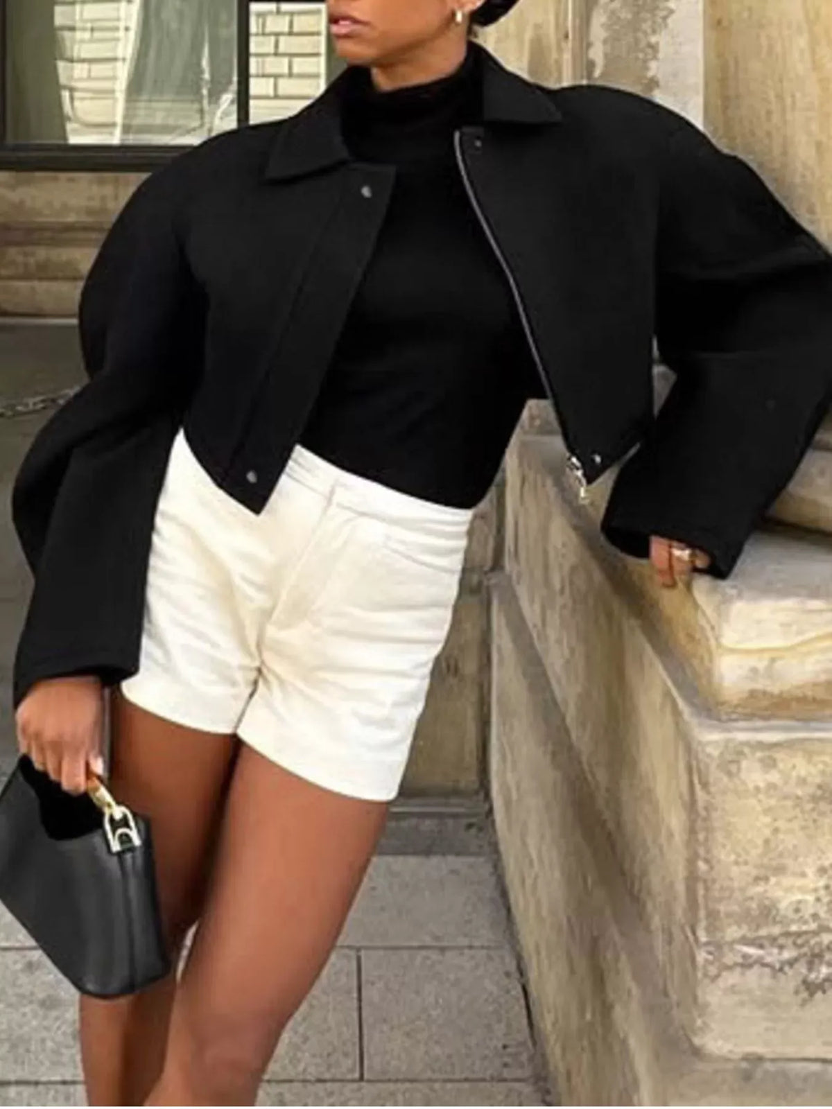 Cropped Zip-Up Jacket The Nichole Collection - Official Site