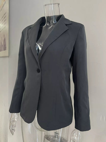 Slim-Fit Single-Button Blazer The Nichole Collection - Official Site