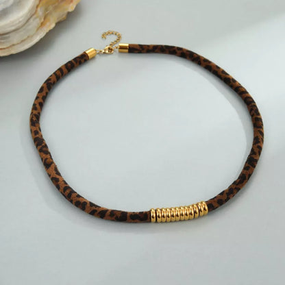 BERKSHIRE SCULPTED LEOPARD CHARM NECKLACE The Nichole Collection - Official Site