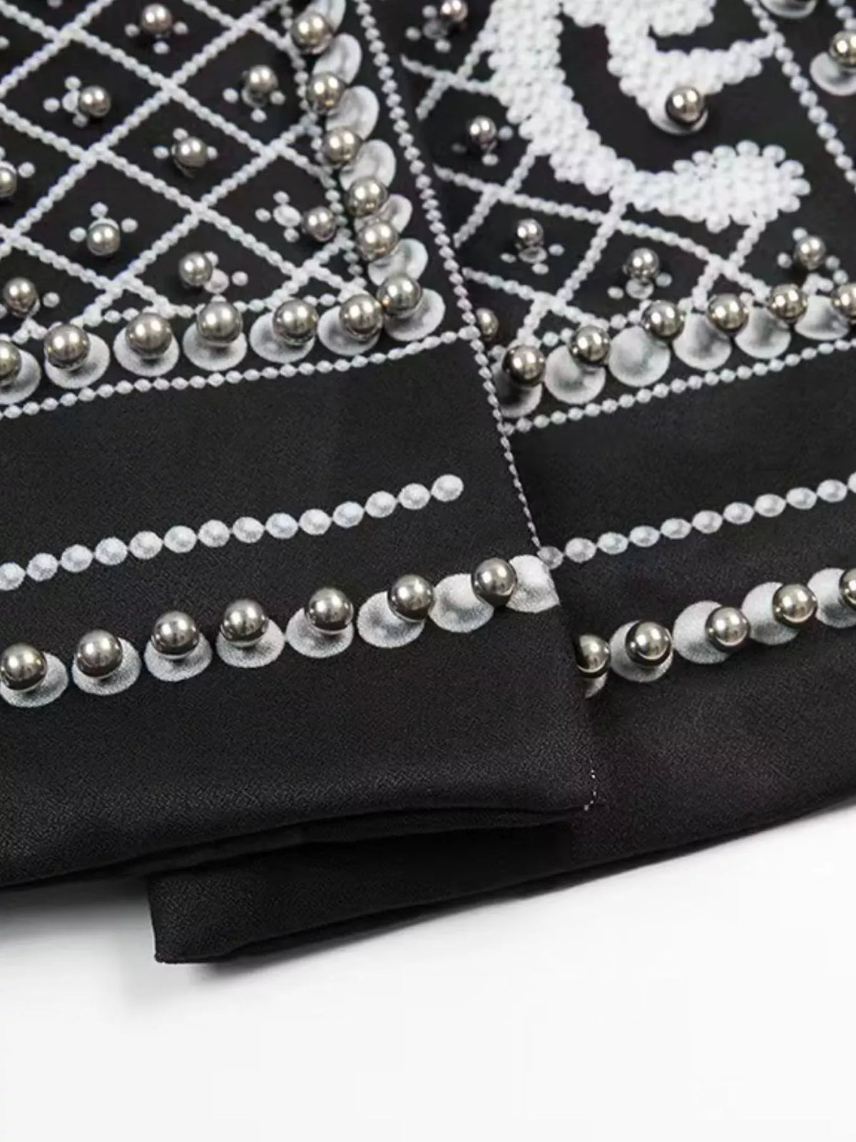 Pearl-Embellished One-Button Blazer The Nichole Collection