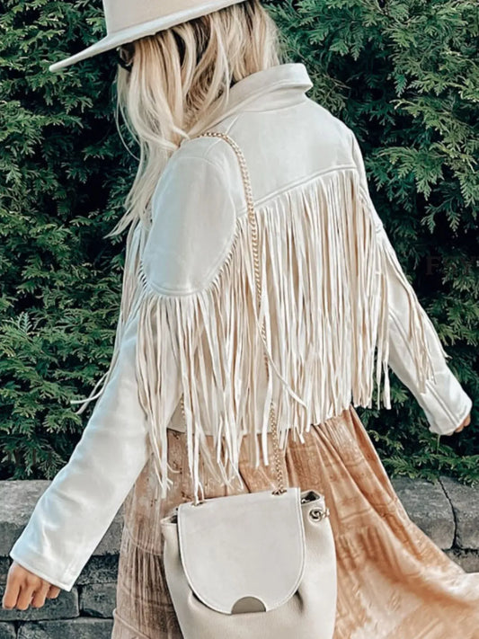 VALERIE FRINGE CROPPED JACKET The Nichole Collection - Official Site