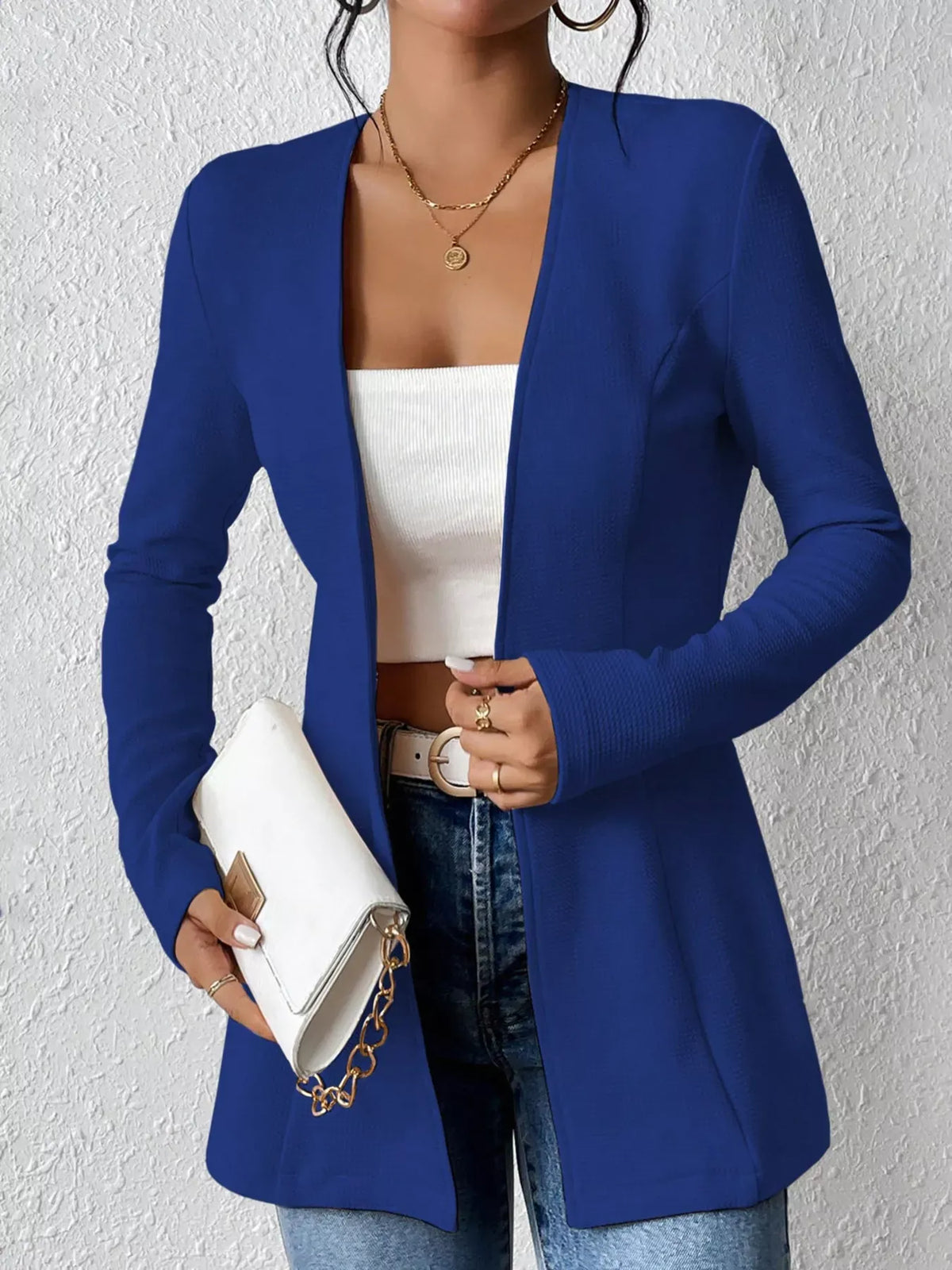 Single-Button Long-Sleeve Blazer The Nichole Collection - Official Site